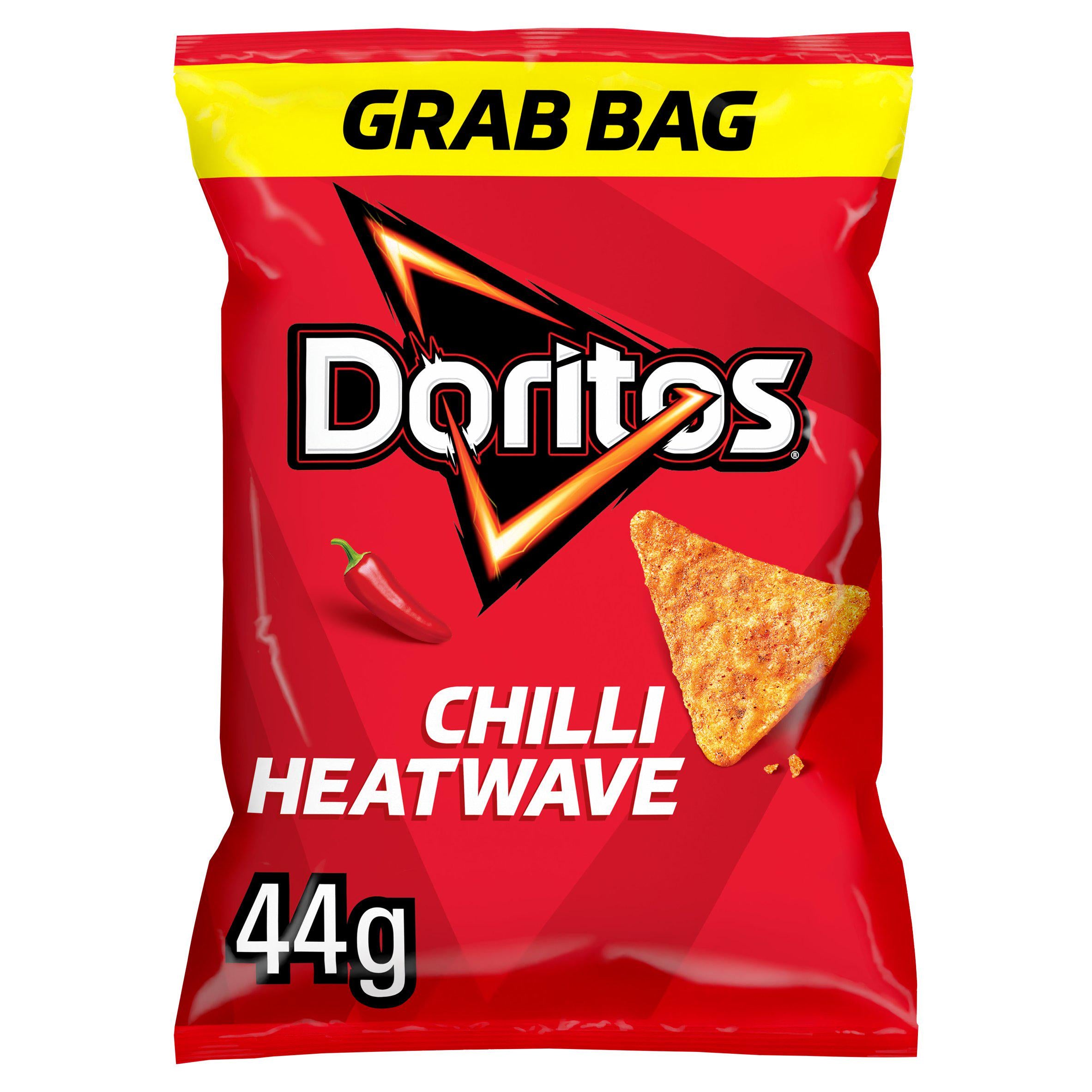 Doritos Chilli Heatwave tortilla chips 44g (British brand)