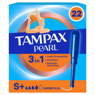 Sainsburys Tampax Pearl Super Plus Tampons with Applicator, 22 Count- Buy online at McGrocer