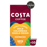 Costa Coffee Colombian Character Roast coffee capsules 10x5.7g (British brand)