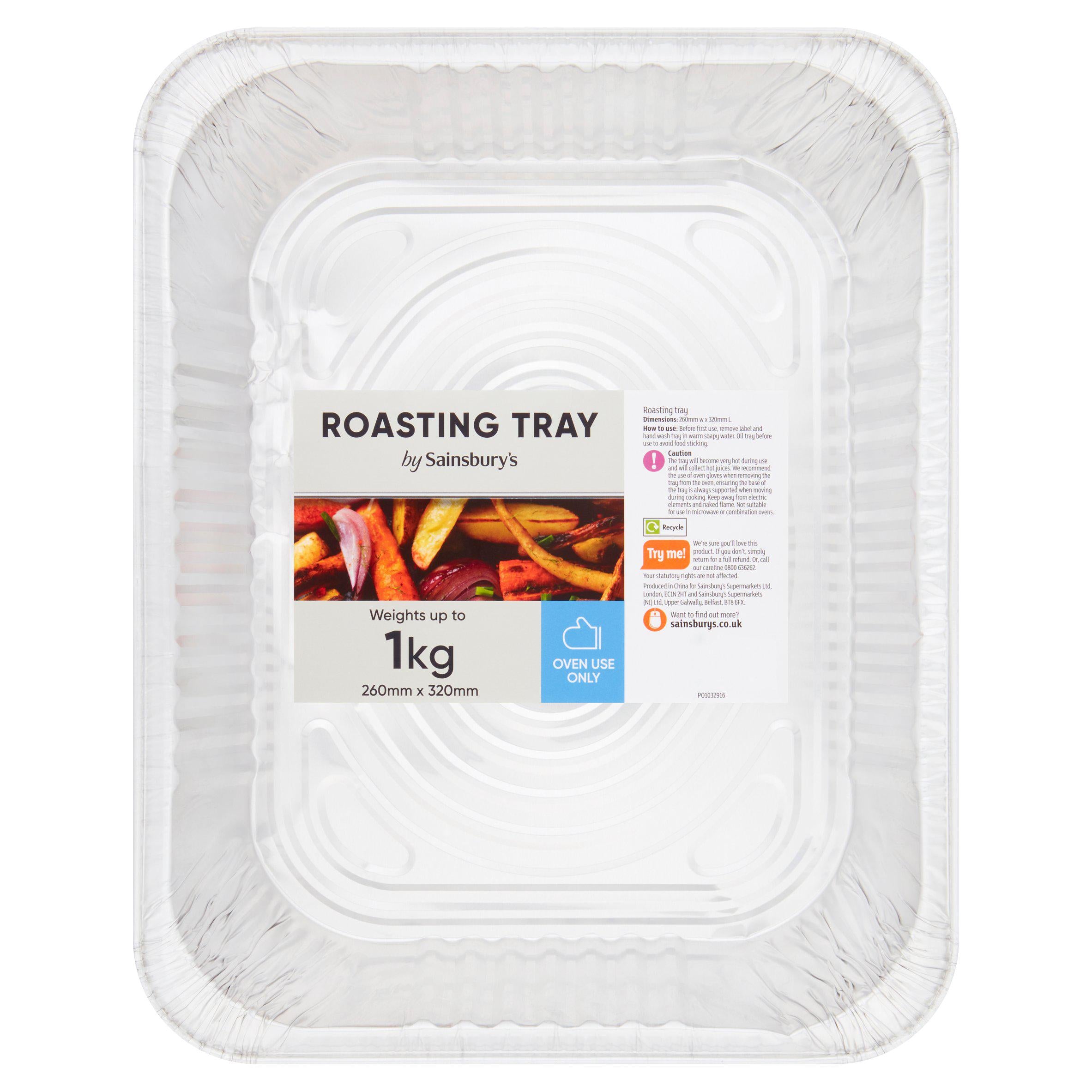 Sainsbury's roasting tray 260x320mm, UK version