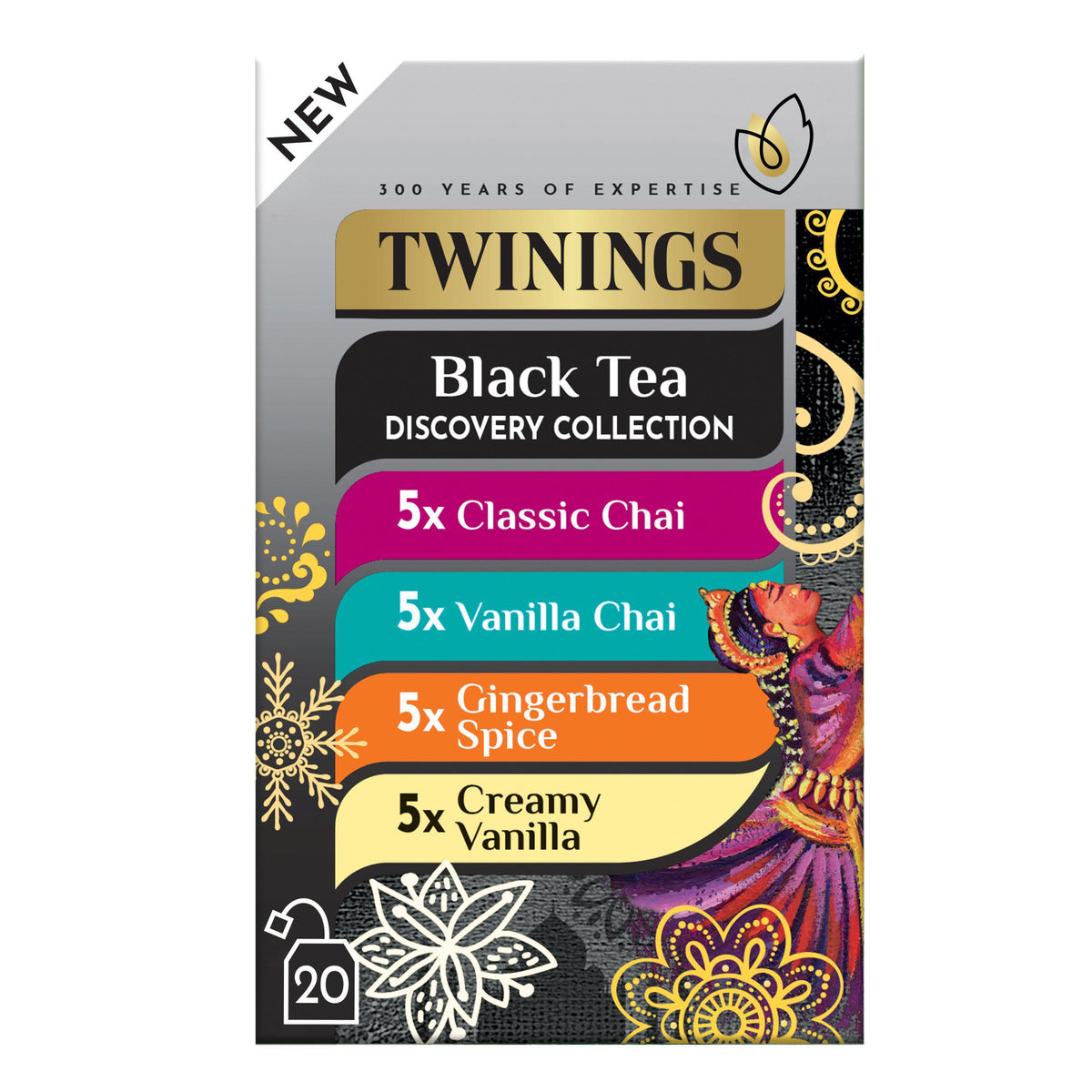 Twinings Black Tea Discovery Collection 40g tea bags (British brand)