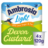 Ambrosia Light Custard Dessert Pots 4x120g, UK version