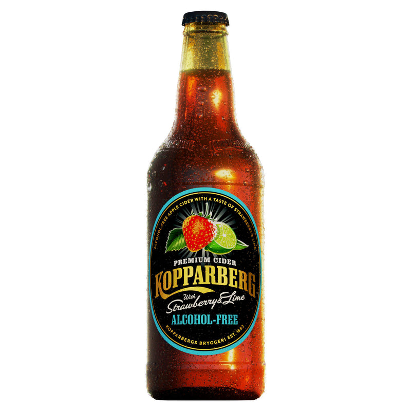 Kopparberg 0.0% Strawberry & Lime cider 50cl (British brand)