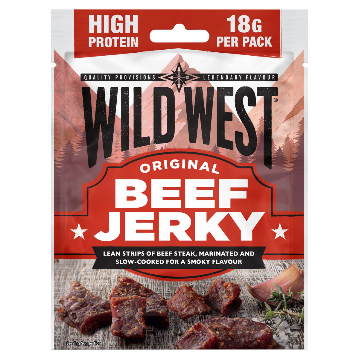 Wild West beef jerky original 60g, imported from the UK