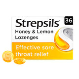 Strepsils Honey & Lemon throat lozenges 36 pack, UK version