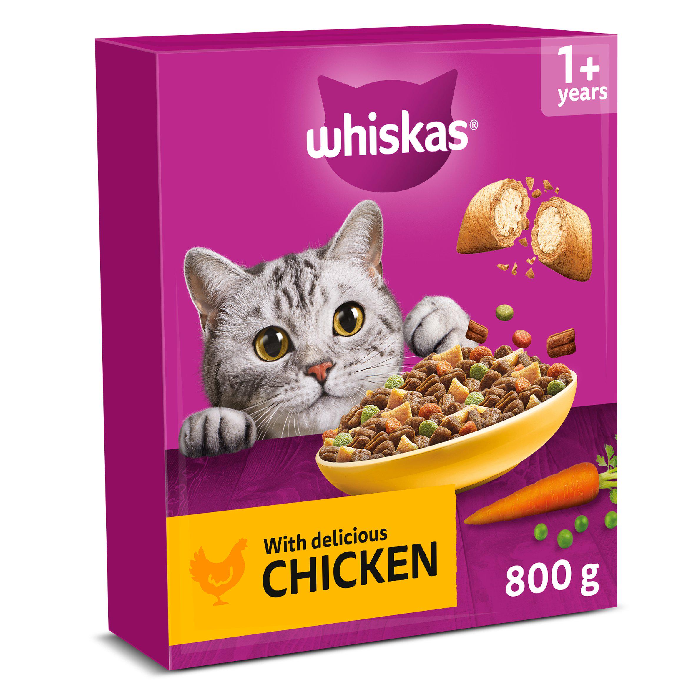 Whiskas dry cat food chicken complete adult 800g, UK version