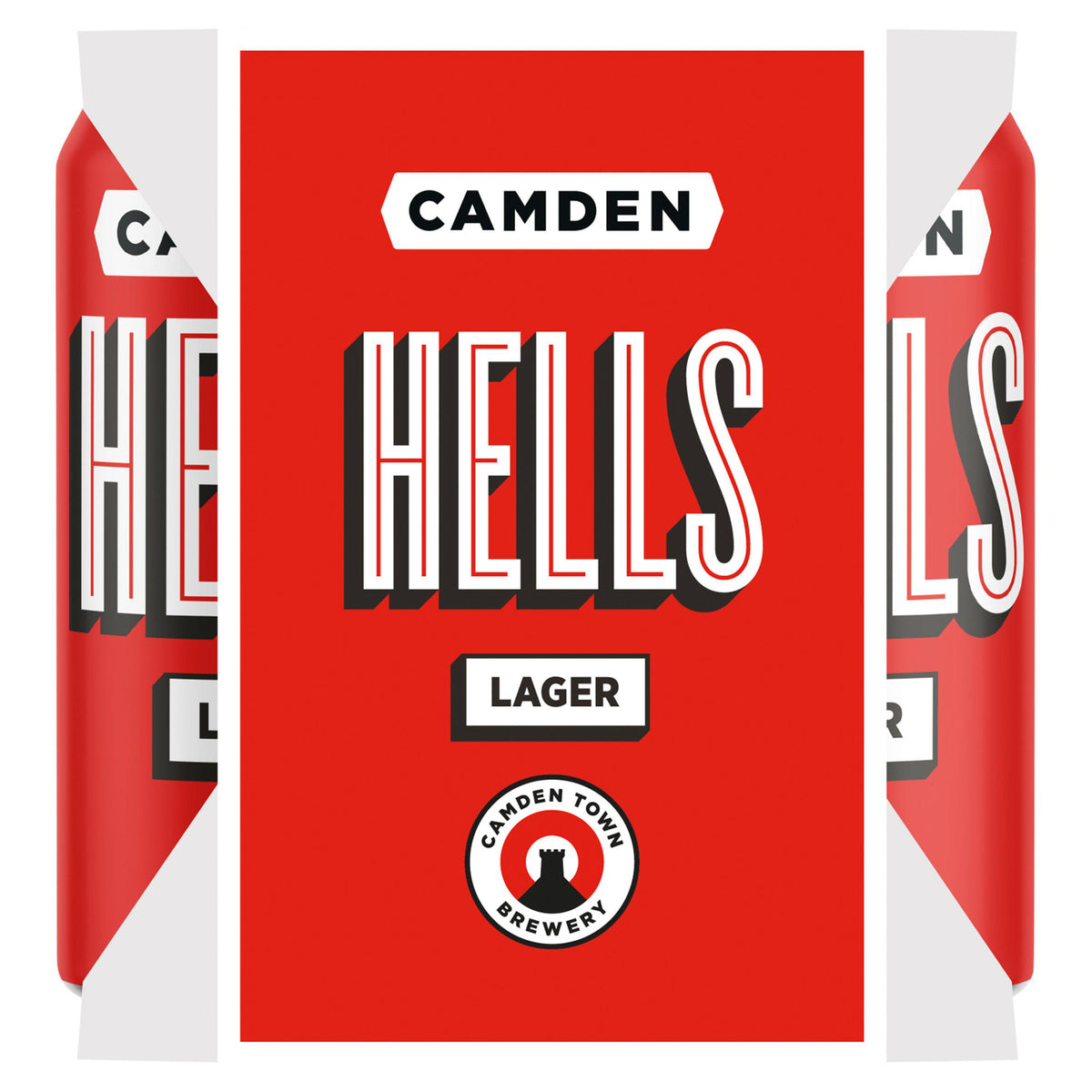 Camden Town Brewery Hells lager beer 4x440ml cans (British brand)