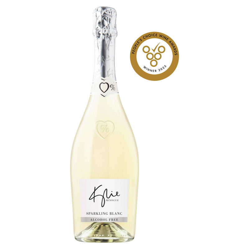 Kylie Minogue alcohol free Sparkling Blanc wine - British product