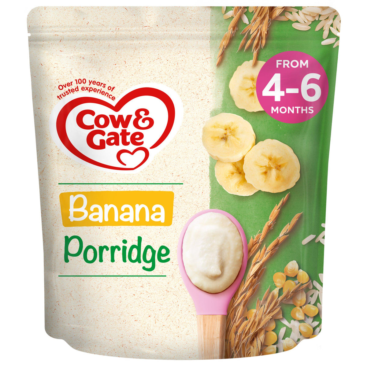 Cow & Gate Banana Porridge baby cereal 125g, UK version