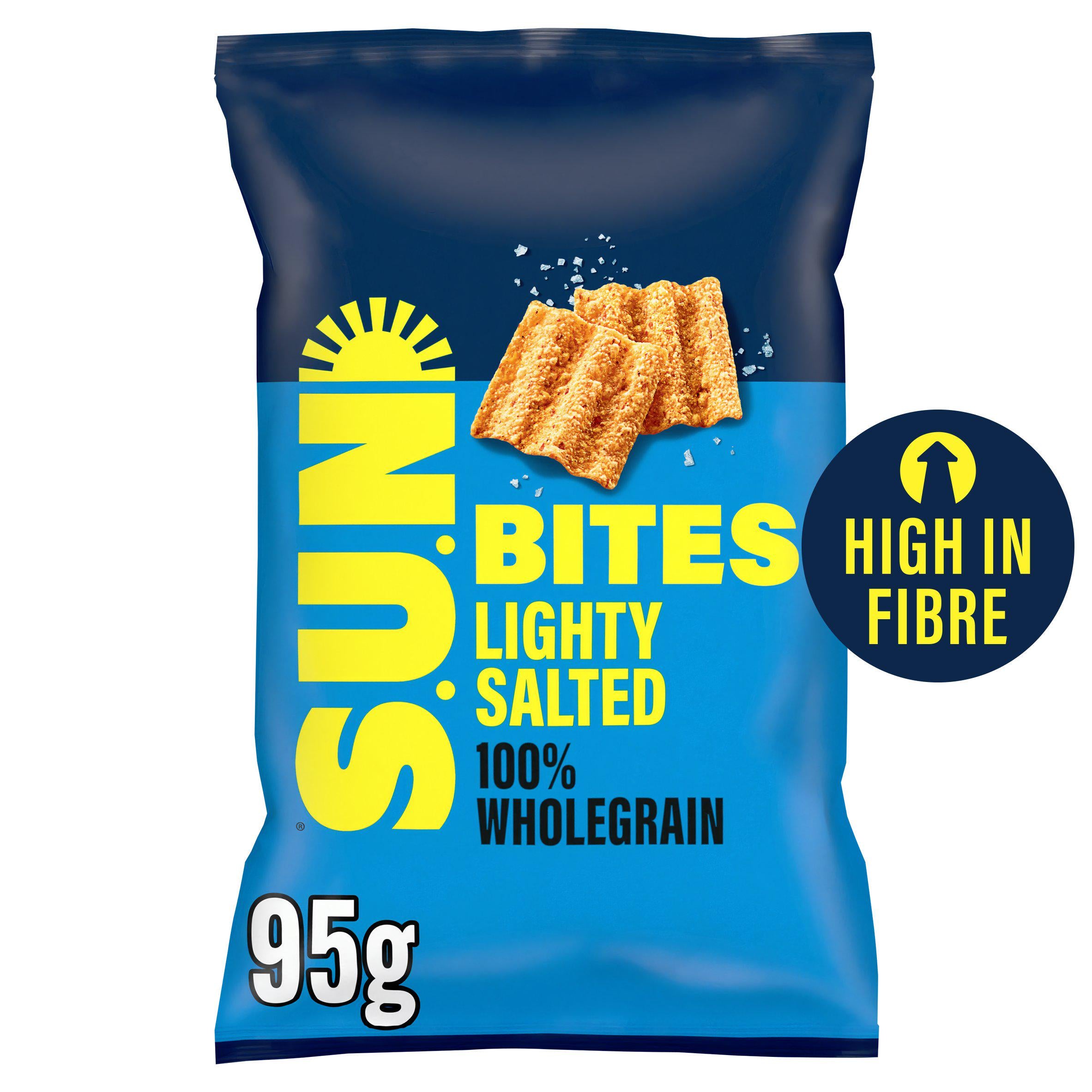 Sun Bites lightly salted crisps 95g - British product