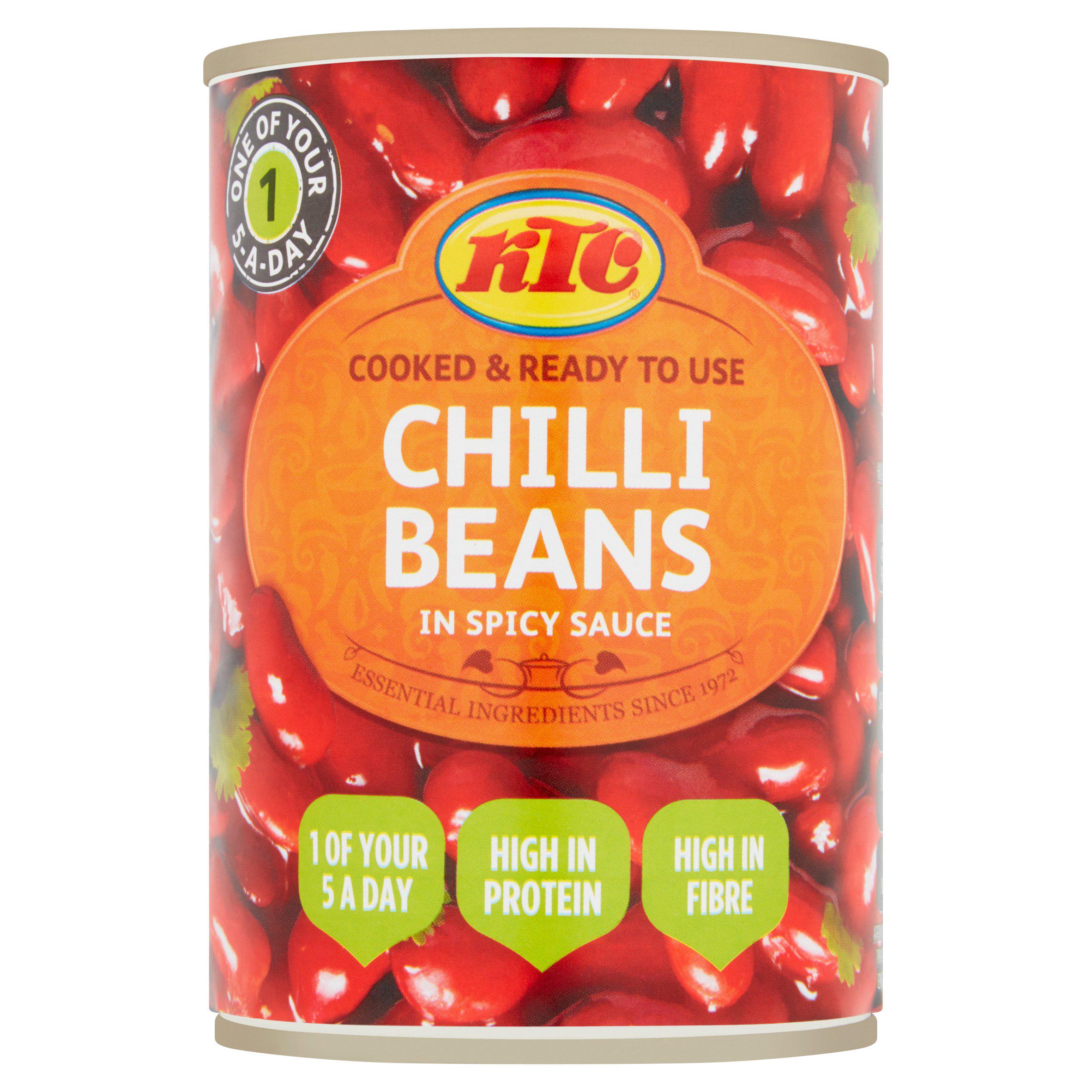 KTC Chilli Beans in Spicy Sauce 400g, imported from the UK