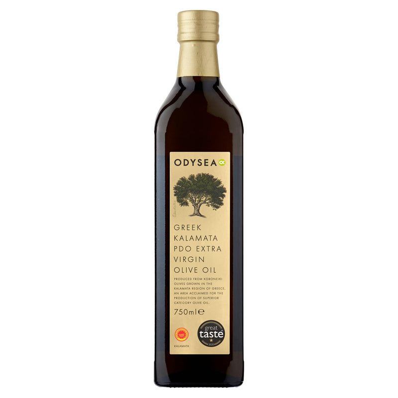 Odysea Greek Kalamata PDO Extra Virgin Olive Oil 750ml, imported from the UK