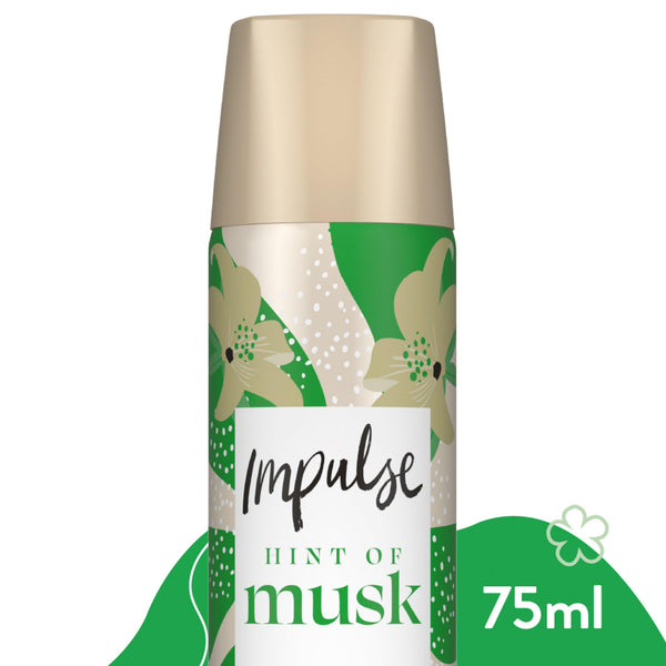 Impulse Body Spray Deodorant, Hint of Musk 75ml