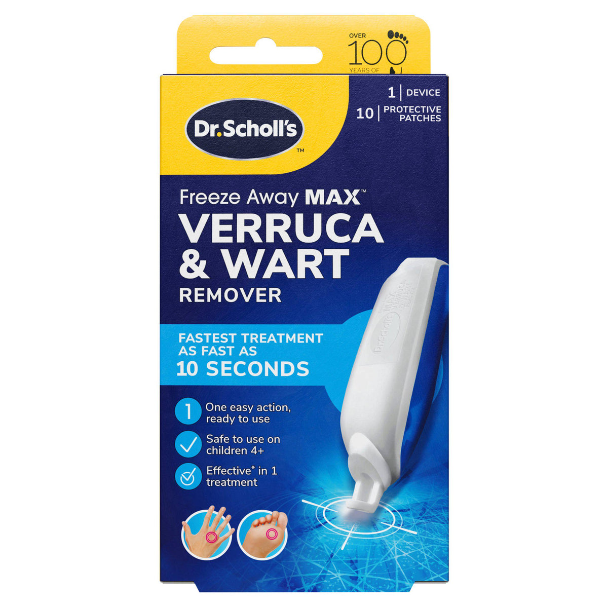 Dr. Scholl's Freeze Away Max verruca and wart remover freeze spray 35ml - British product