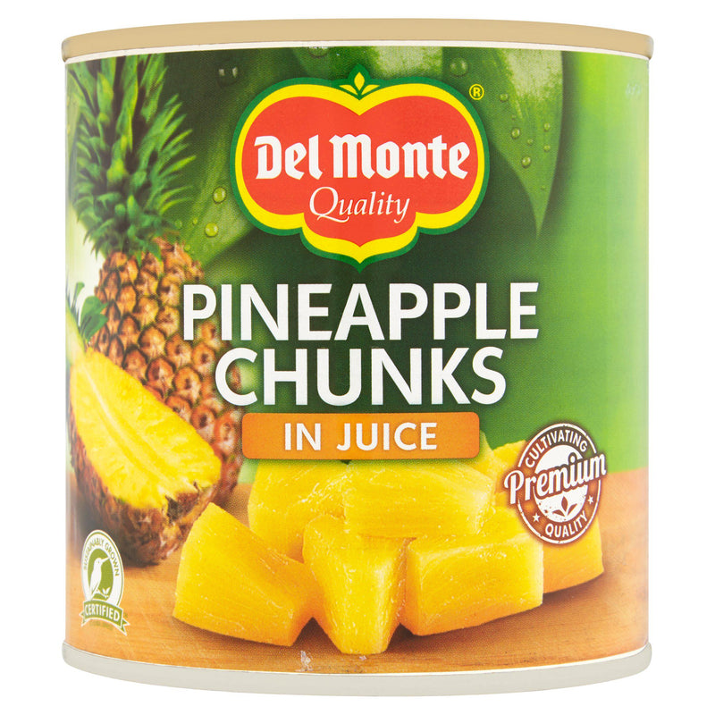 Del Monte pineapple chunks in juice 435g, imported from the UK