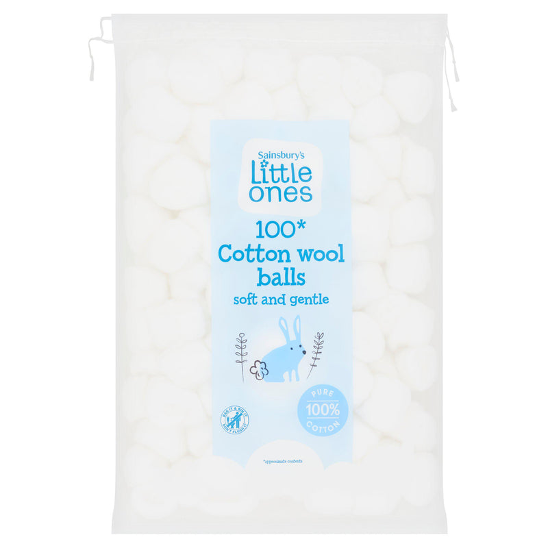 Sainsbury's Little Ones cotton wool balls 100 pack (British brand)