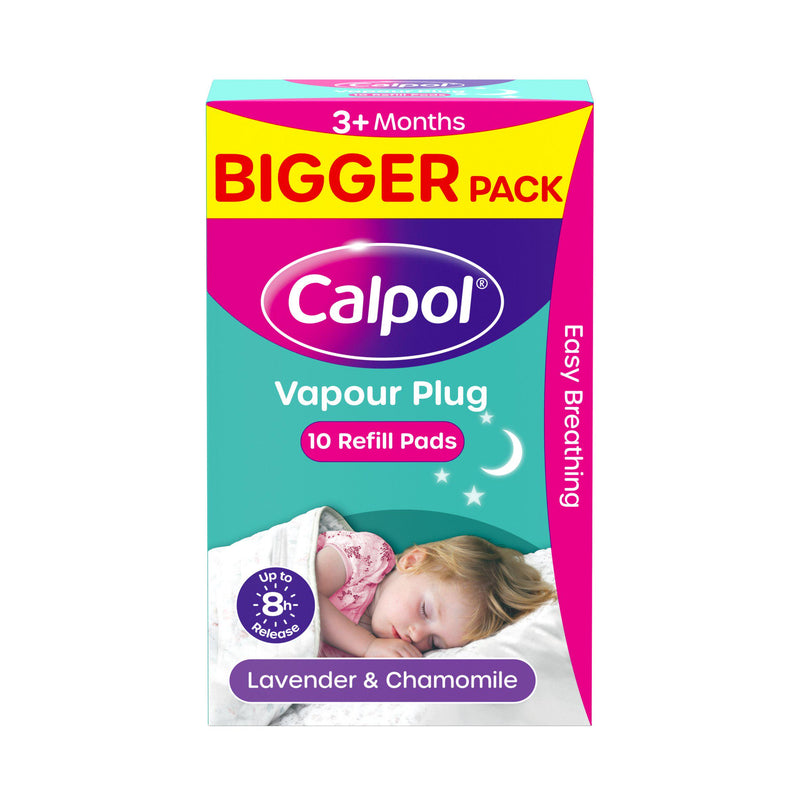 Calpol Vapour Refill Pads Lavender Chamomile x10, imported from the UK