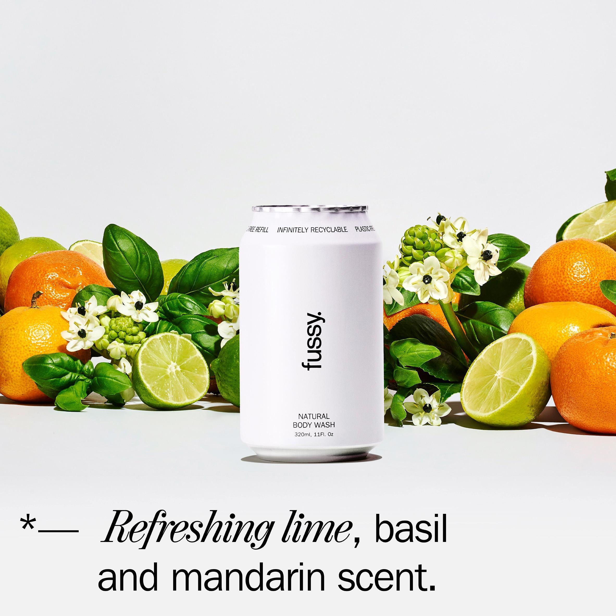 Fussy Tropic Tonic body wash 320ml, imported from the UK