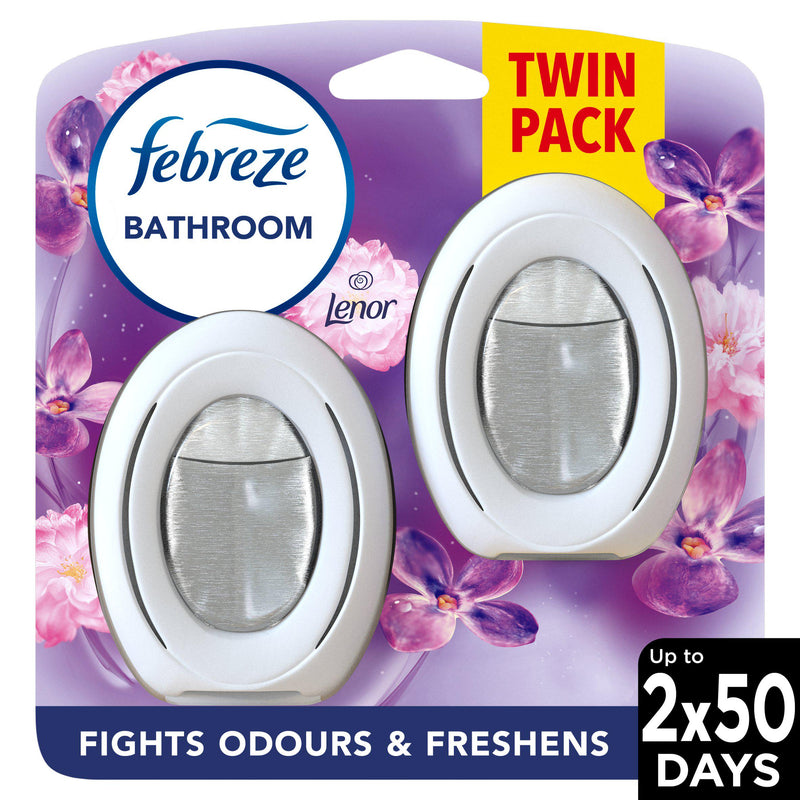 Febreze Bathroom Air Freshener Exotic Bloom x2 - British product