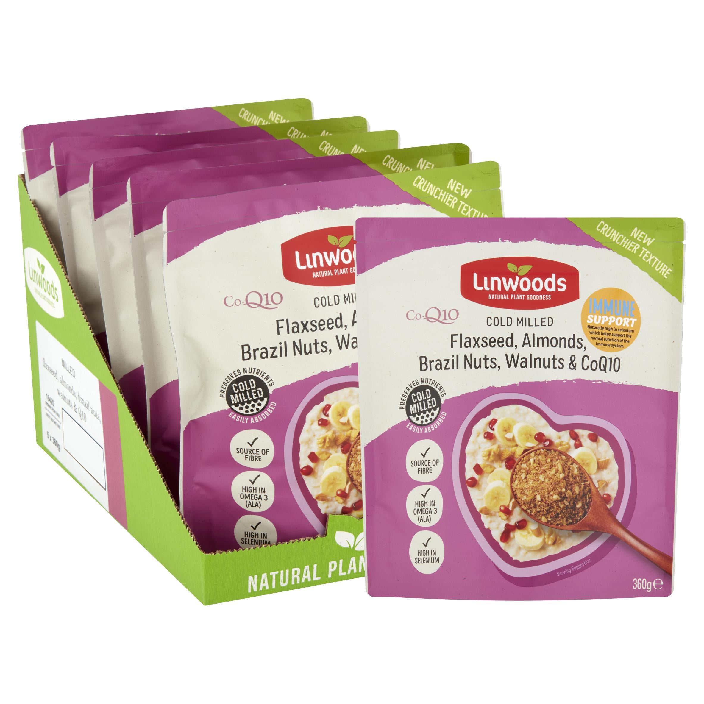 Linwoods milled flaxseed nut mix 360g - British product