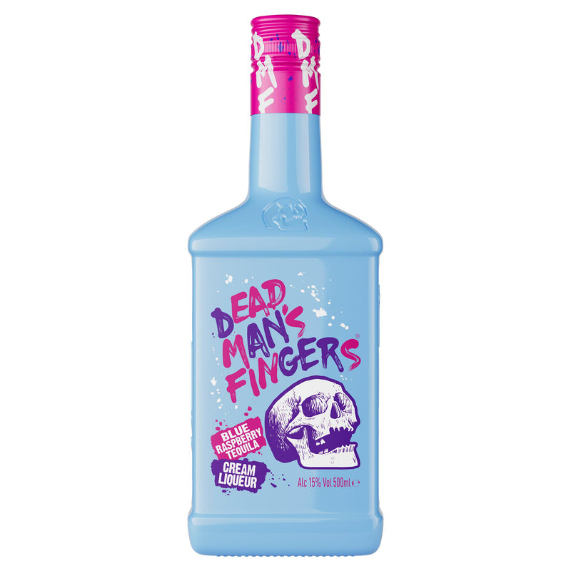 Dead Man's Fingers cream liqueur blue raspberry 50cl - British product