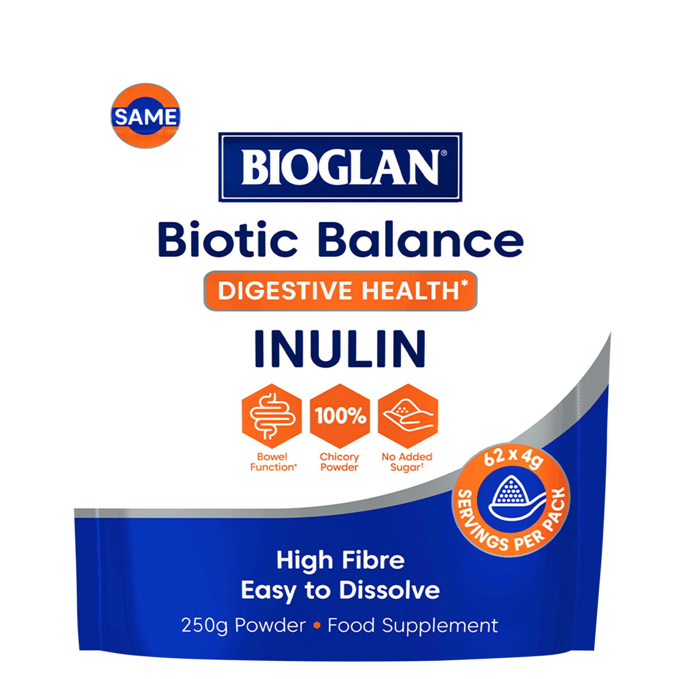 Bioglan Biotic Balance Inulin powder 250g - British product