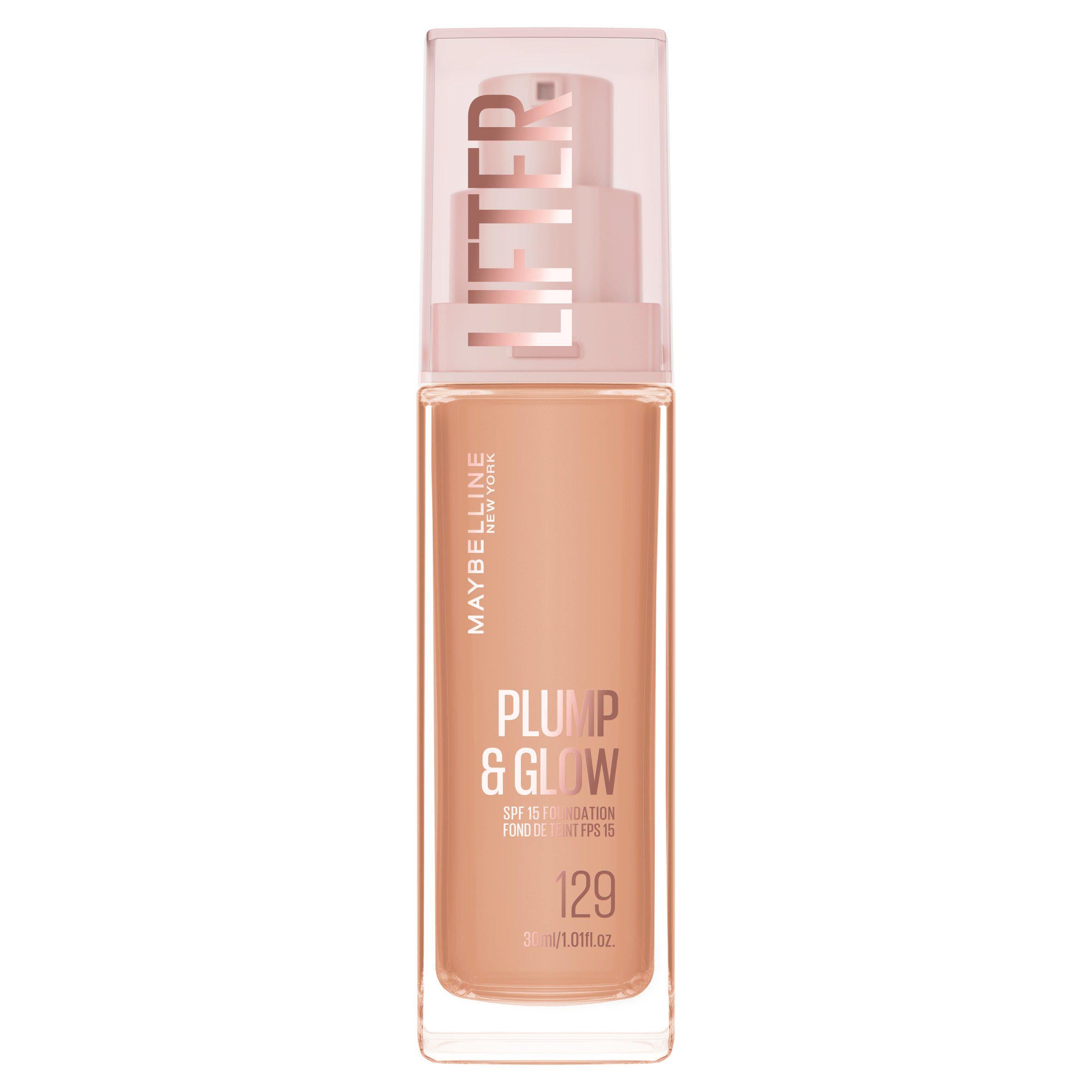 Maybelline Lifter Plump & Glow foundation shade 129, imported from the UK