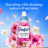 Comfort fabric conditioner Sakura Dreams 1.17L (British brand)