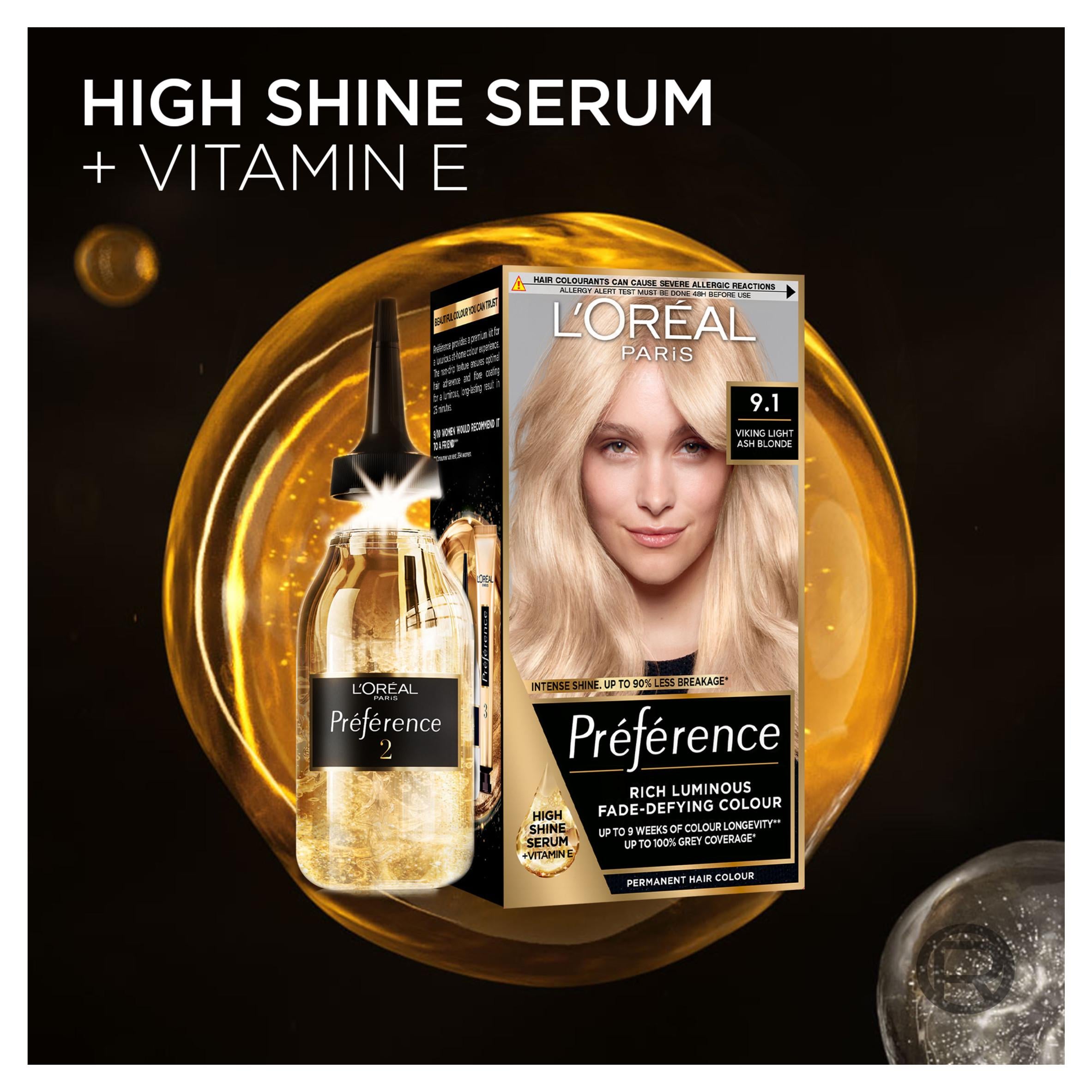 L'Oreal Preference Vienna Blonde 7.0 permanent hair dye, UK version