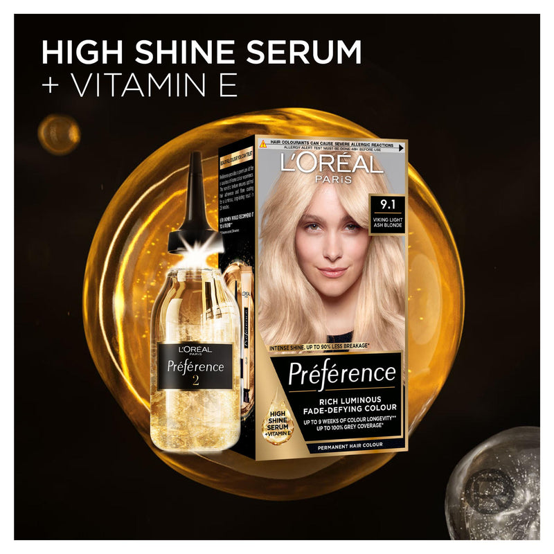 L'Oreal Preference Vienna Blonde 7.0 permanent hair dye, UK version