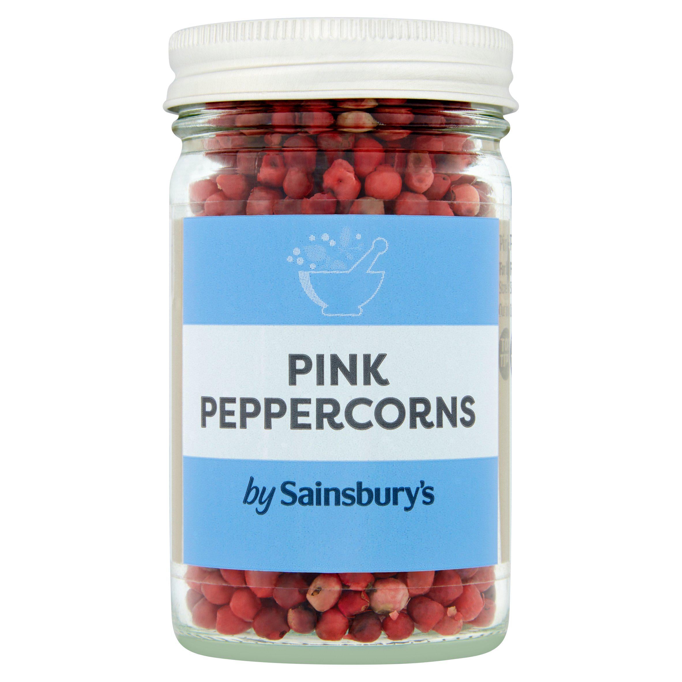 Sainsbury's pink peppercorns 24g, imported from the UK