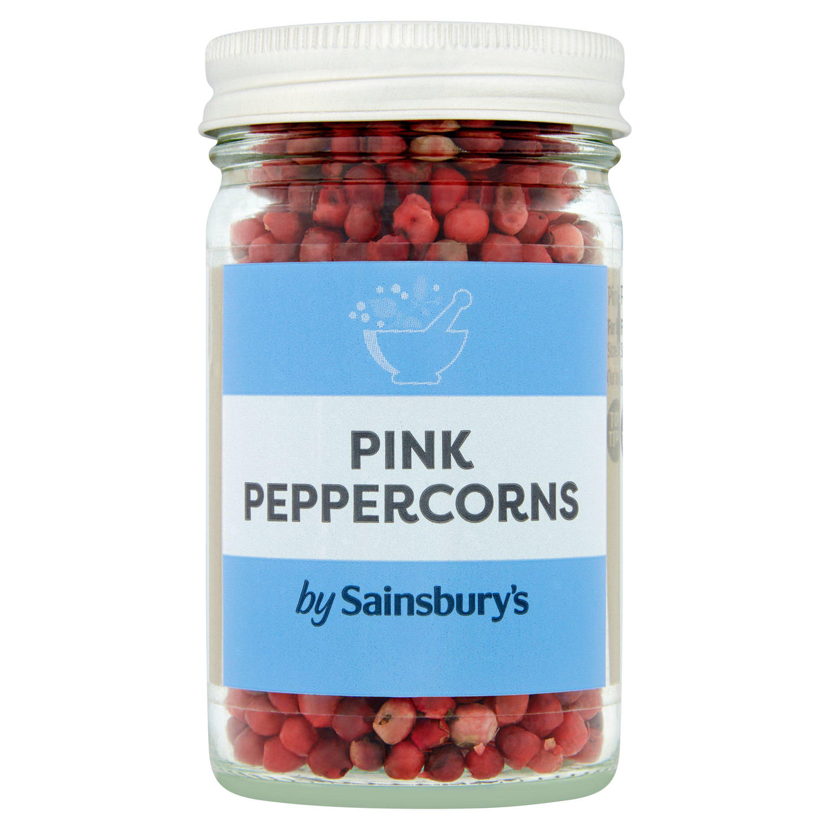 Sainsbury's pink peppercorns 24g, imported from the UK