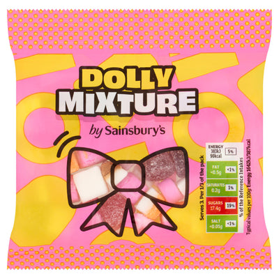 Sainsburys Sainsbury's Dolly Mix Assorted Candy and Jelly Sweets 70g- Buy online at McGrocer