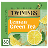 Twinings lemon green tea 80 tea bags - British product