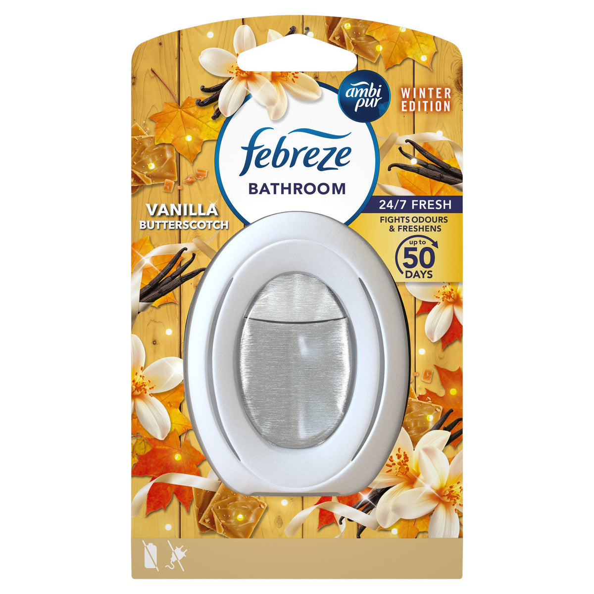 Febreze Bathroom Air Freshener Vanilla Cookie scent continuous freshener (British brand)