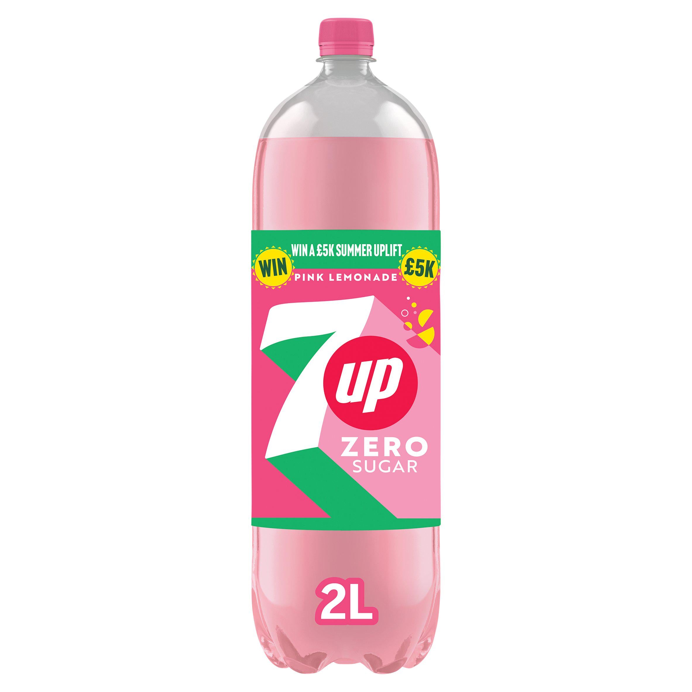7UP Zero Sugar Pink Lemonade 2L (British brand)