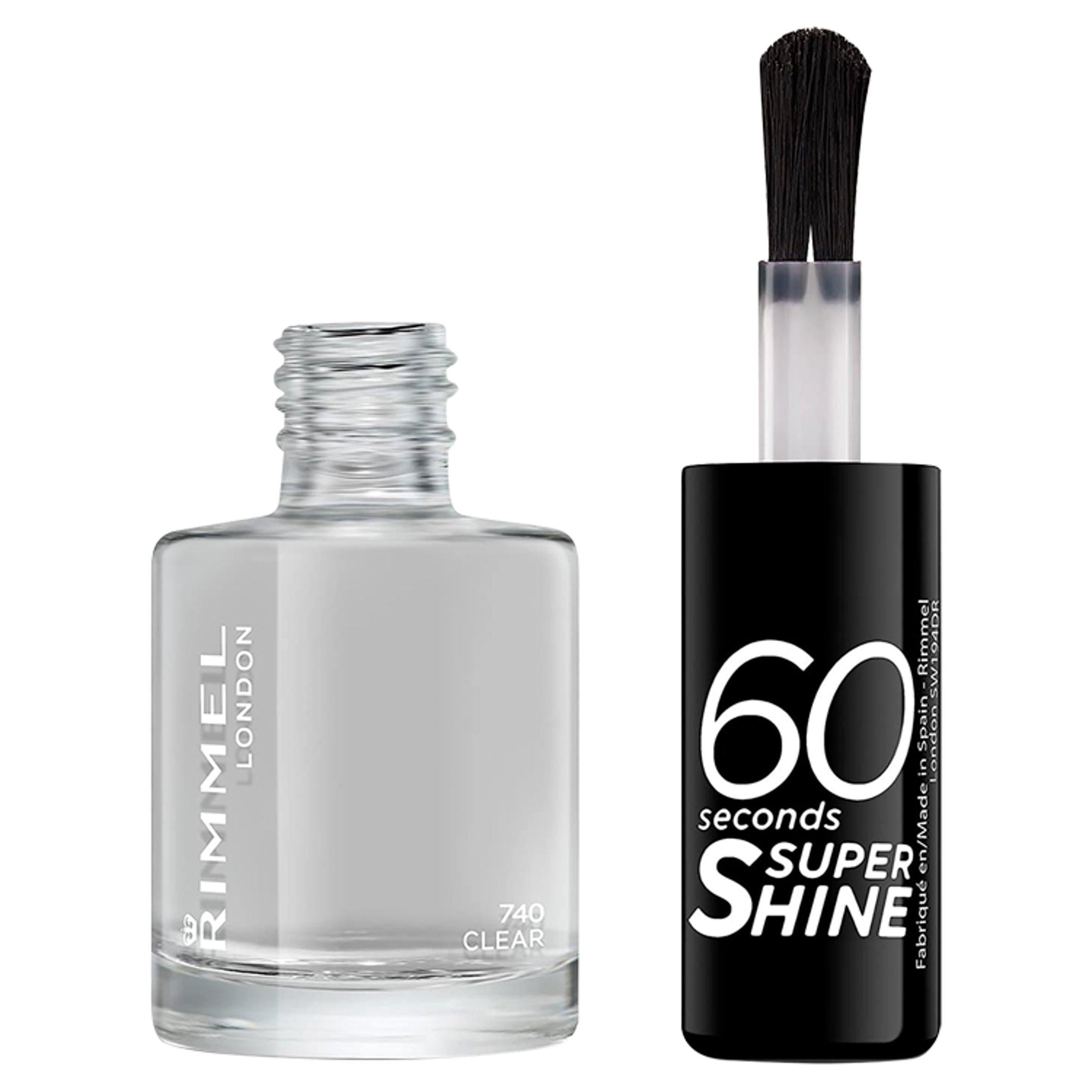 Rimmel 60 Seconds Super Shine clear nail polish (British brand)