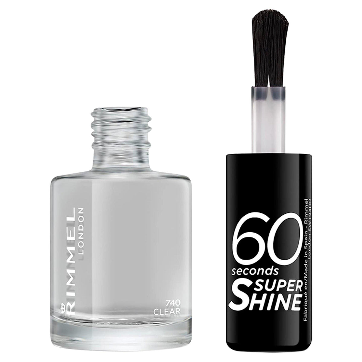 Rimmel 60 Seconds Super Shine clear nail polish (British brand)