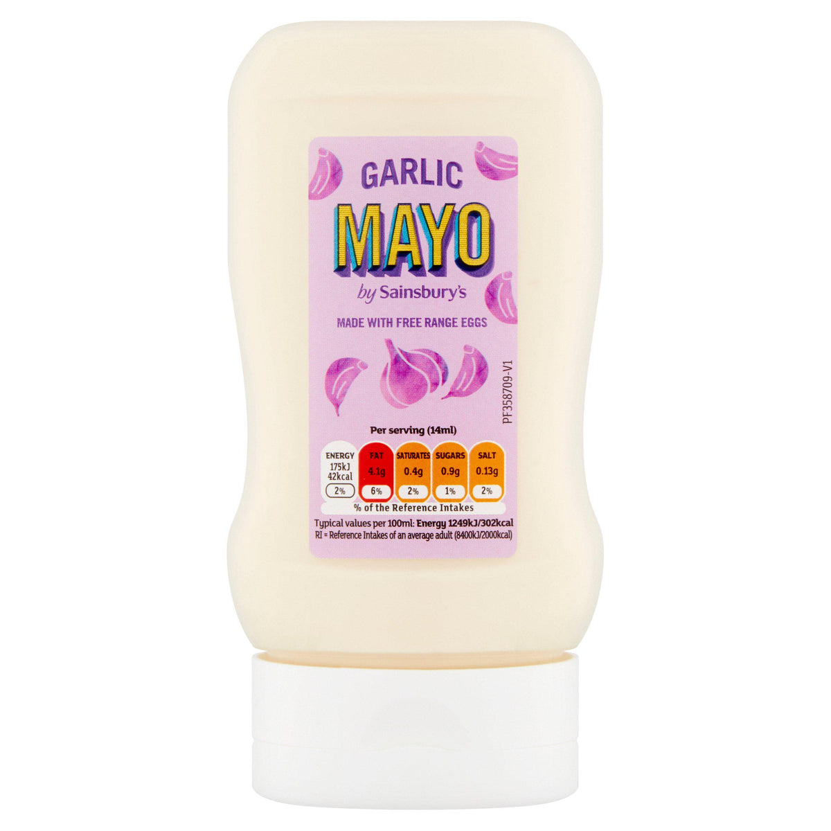 Sainsbury's garlic mayonnaise 280ml, imported from the UK