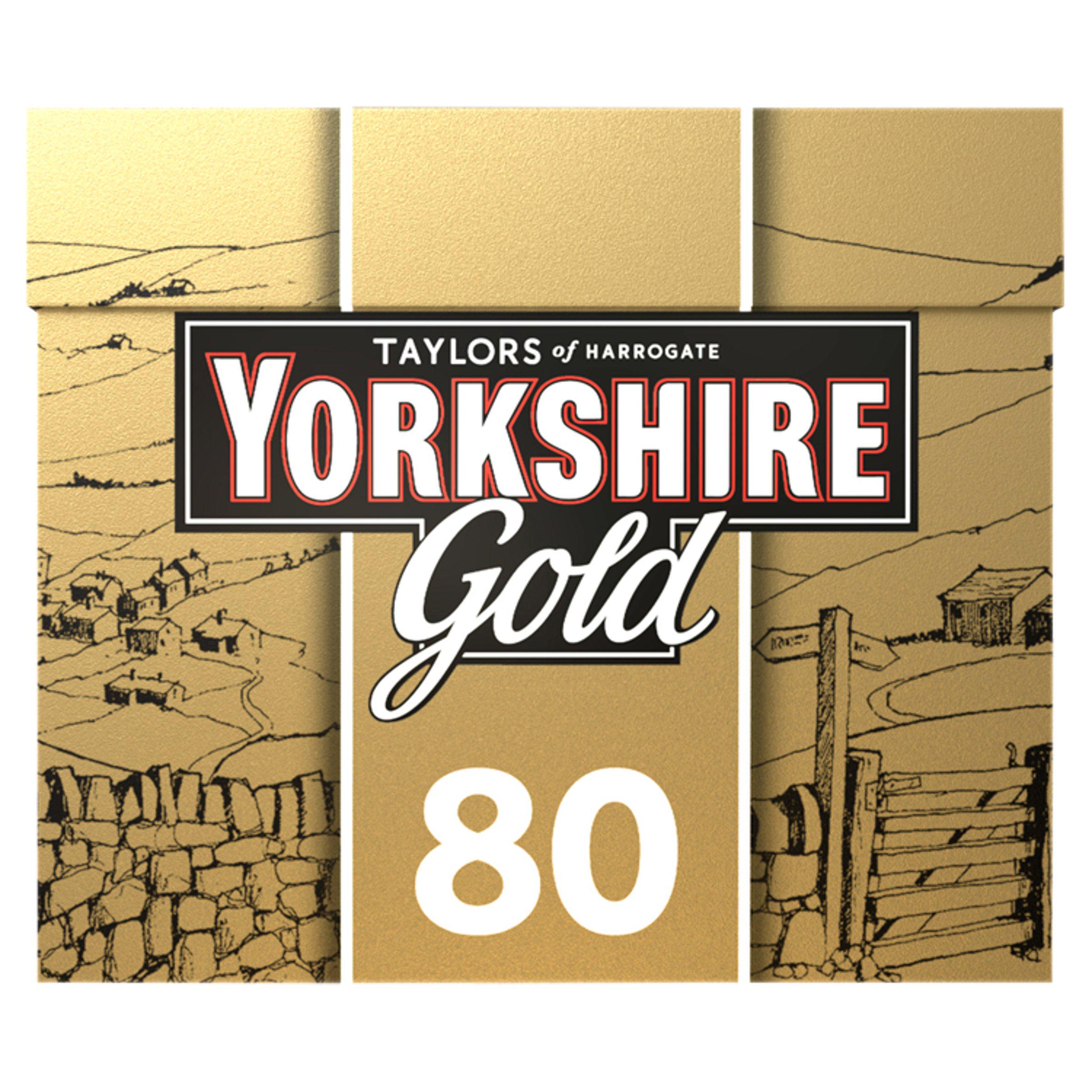 Yorkshire Gold black tea bags 80 pack (British brand)