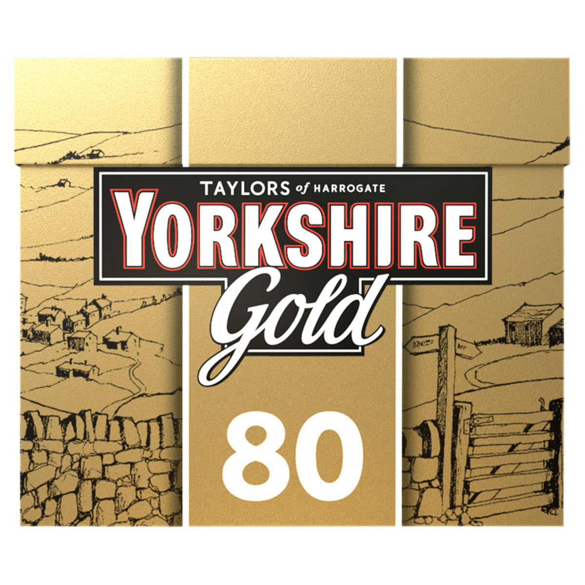Yorkshire Gold black tea bags 80 pack (British brand)