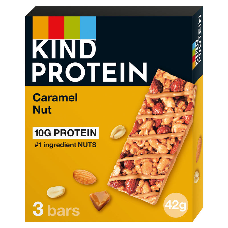 KIND Caramel Nut Protein Bars 3 x 42g, UK version