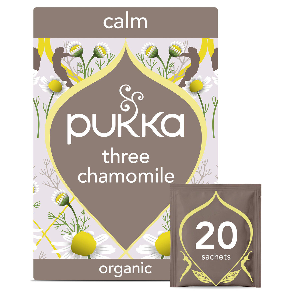Pukka Three Chamomile tea bags 20, imported from the UK
