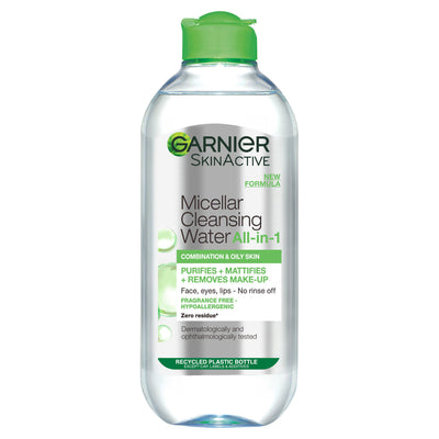 Sainsburys Garnier Micellar Water Facial Cleanser Makeup Remover for Combination Skin 400ml- Buy online at McGrocer