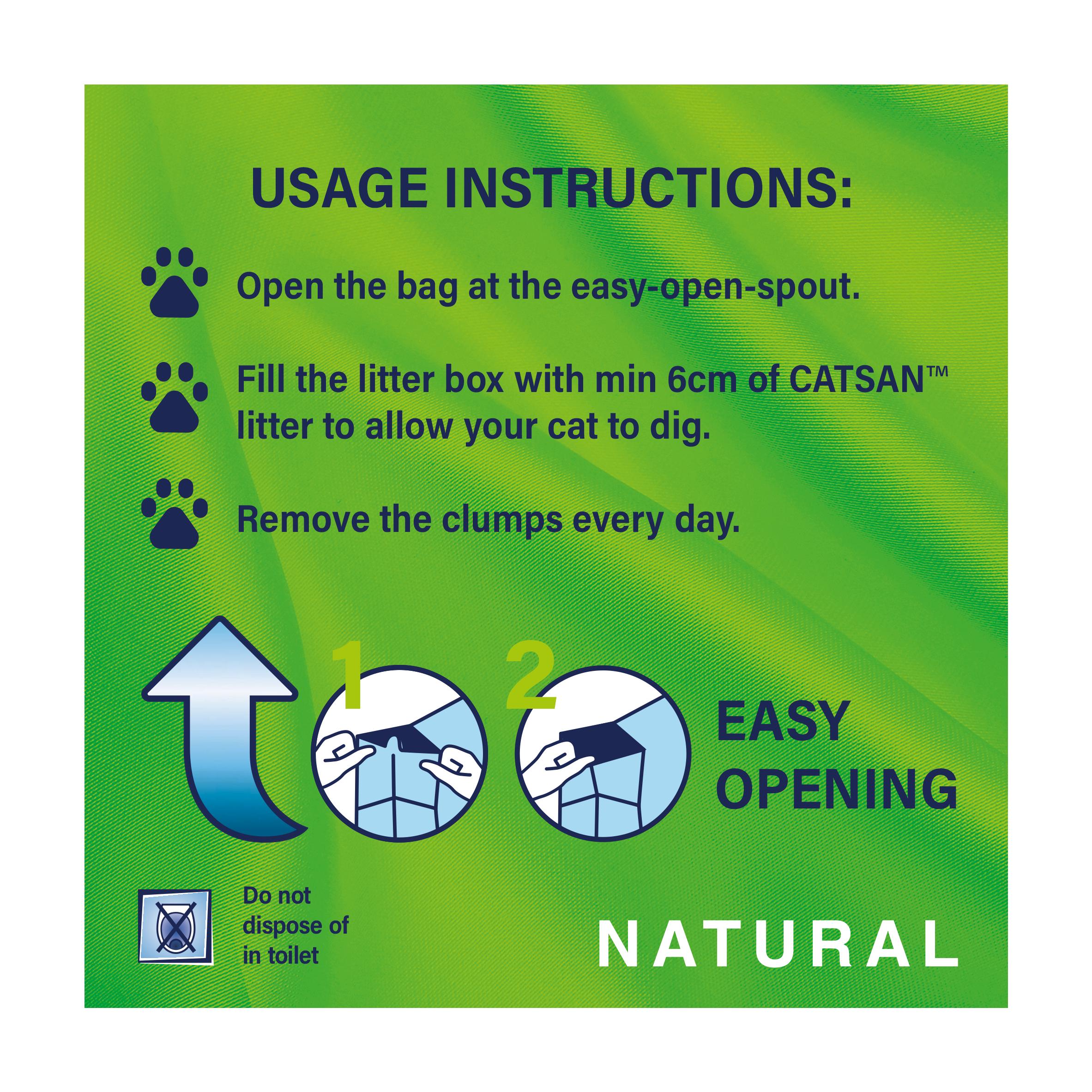 Catsan Natural Clumping Cat Litter 8L - British product