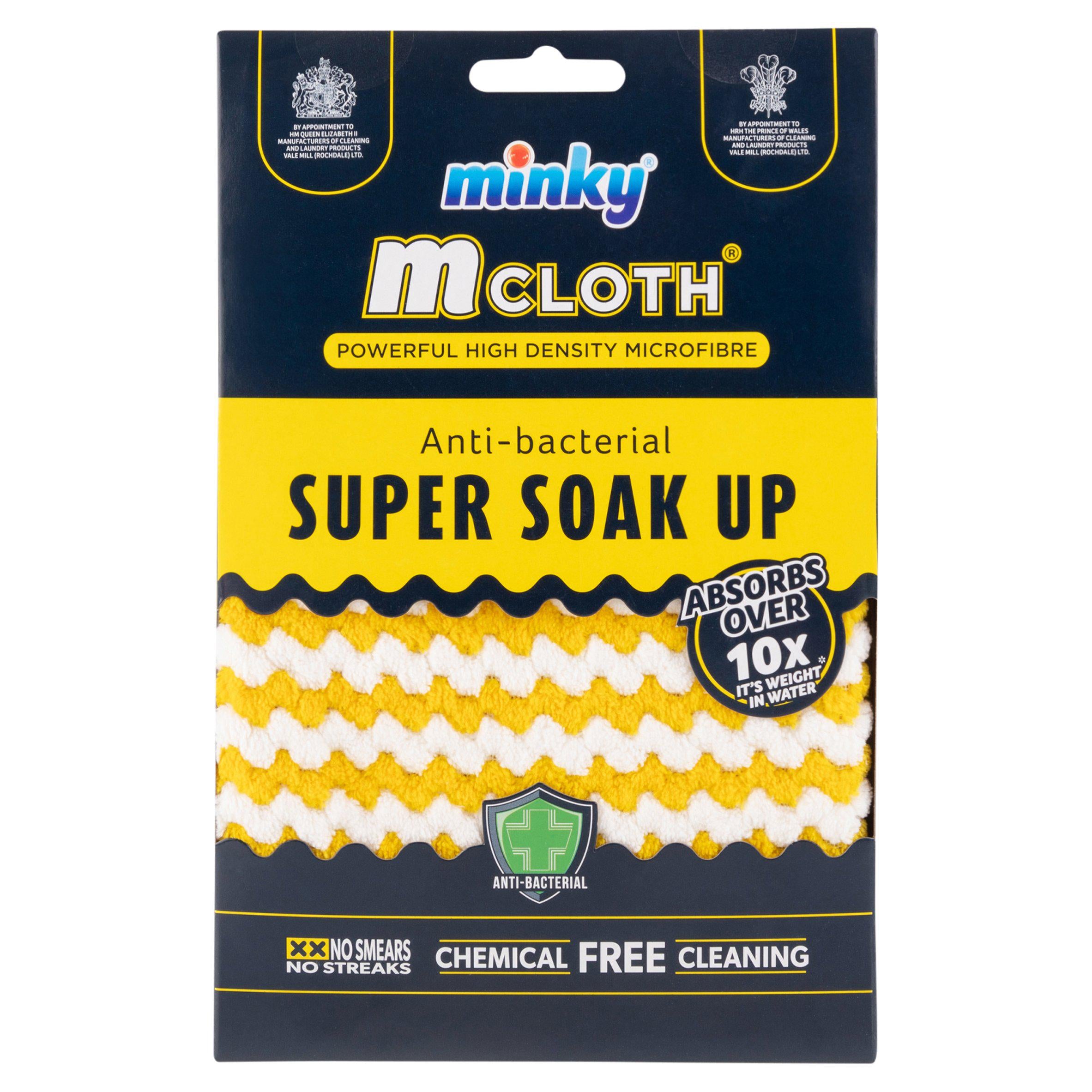 Minky M Cloth anti bacterial super soak up microfibre cloth, imported from the UK