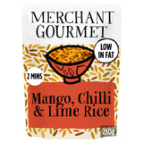 Merchant Gourmet mango chilli lime rice pouch 250g - British product