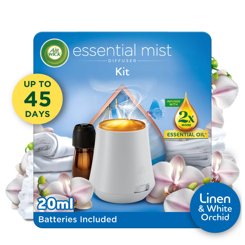 Air Wick air freshener kit Linen & Petals 20ml, UK version