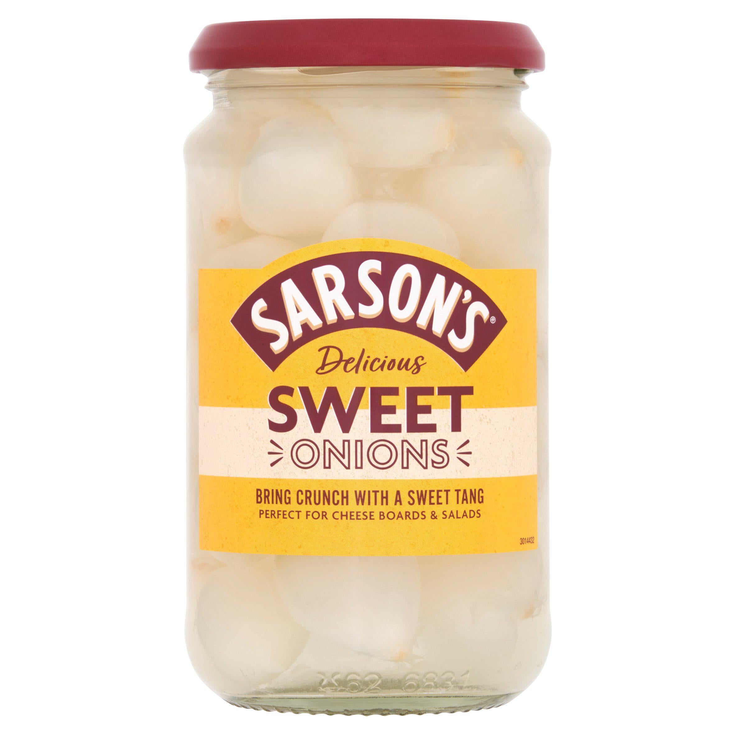 Sarson's sweet pickled onions 460g, UK version