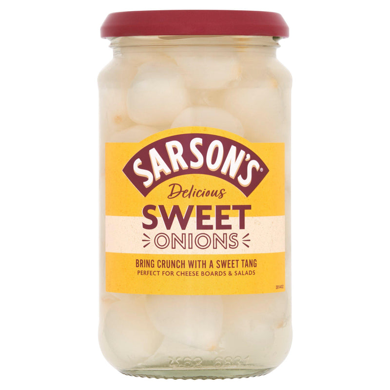 Sarson's sweet pickled onions 460g, UK version